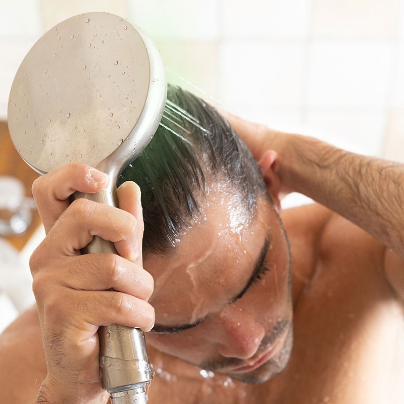 HYDRAO Aloé : le pommeau de douche écologique, économique et connecté  Couleur chrome