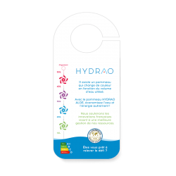 HYDRAO Aloe - pommeau de douche écologique, économique et connecté pour réduire sa consommation d'eau et d'énergie