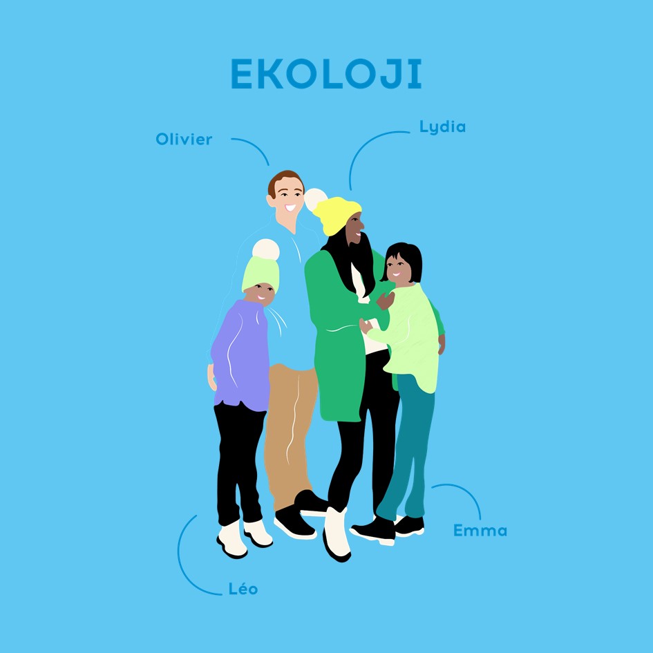 Famille Ekoloji aux bonnes résolutions écologiques