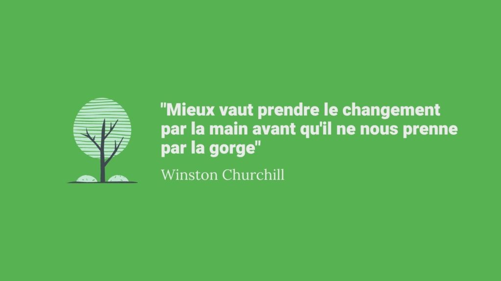 Mieux vaut prendre le changement par la main Churchill