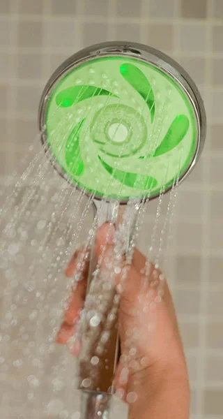 The green Aloé showerhead